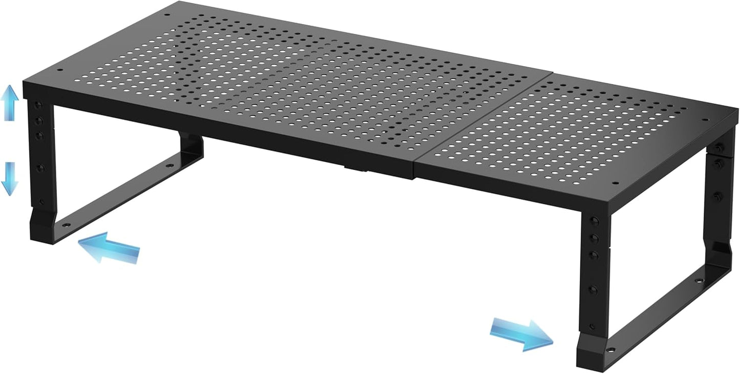 Expandable Spice Rack & Kitchen Cabinet Organizer - Stackable, Adjustable Shelves for Cabinets