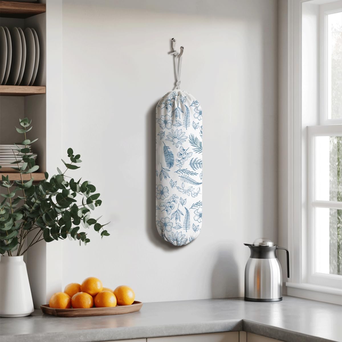 Aesthetic Bag Holder, Bag Dispenser for Plastic Bags