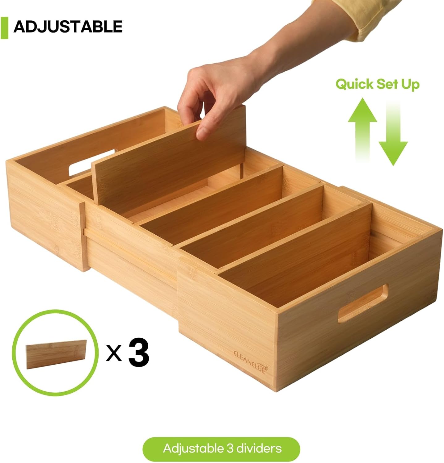 Expandable Kitchen Cabinet Organizer for Food Storage Container Lids