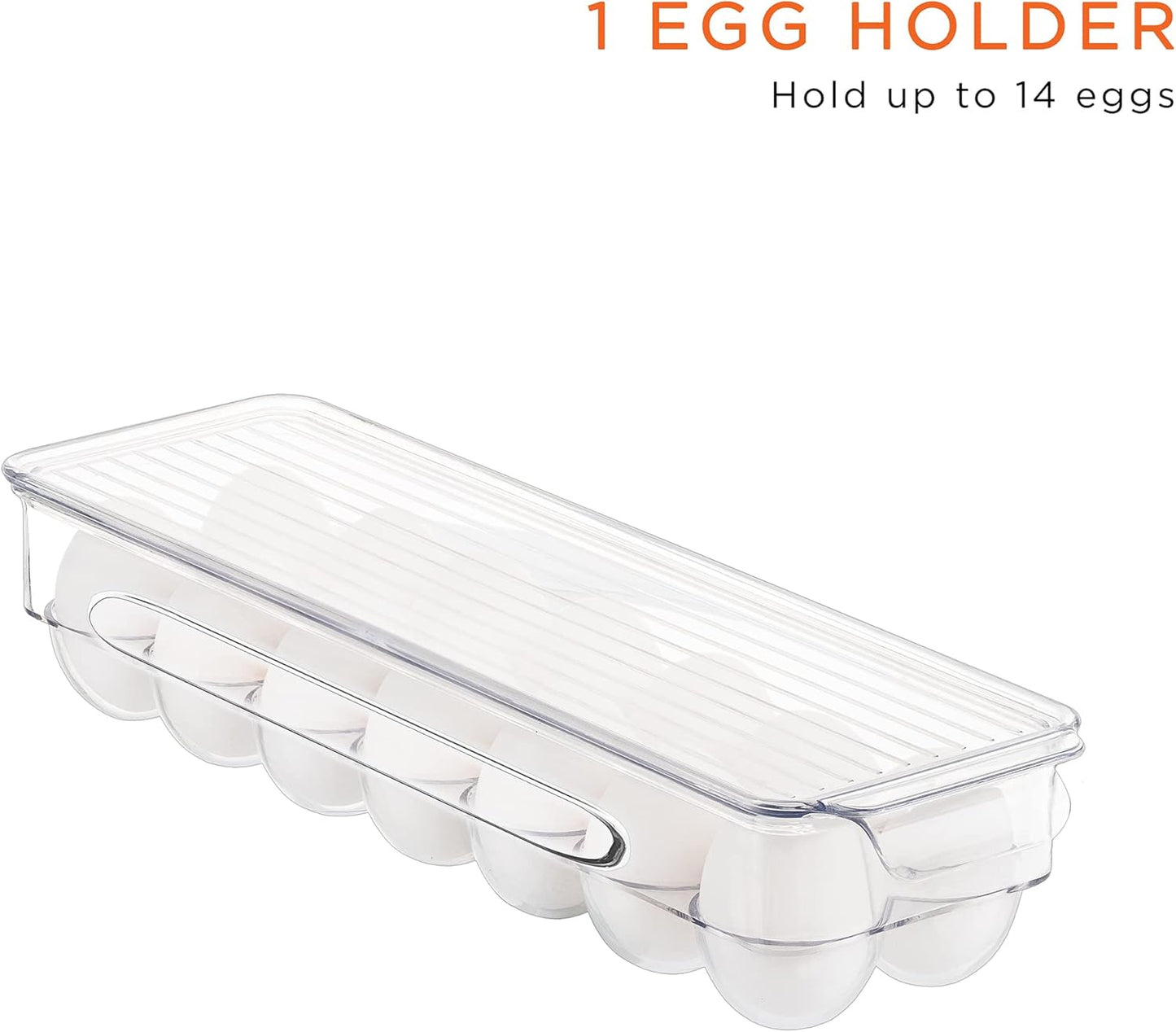 Fridge Organizer Bins – Set of 8 Refrigerator Organizers and Storage Containers
