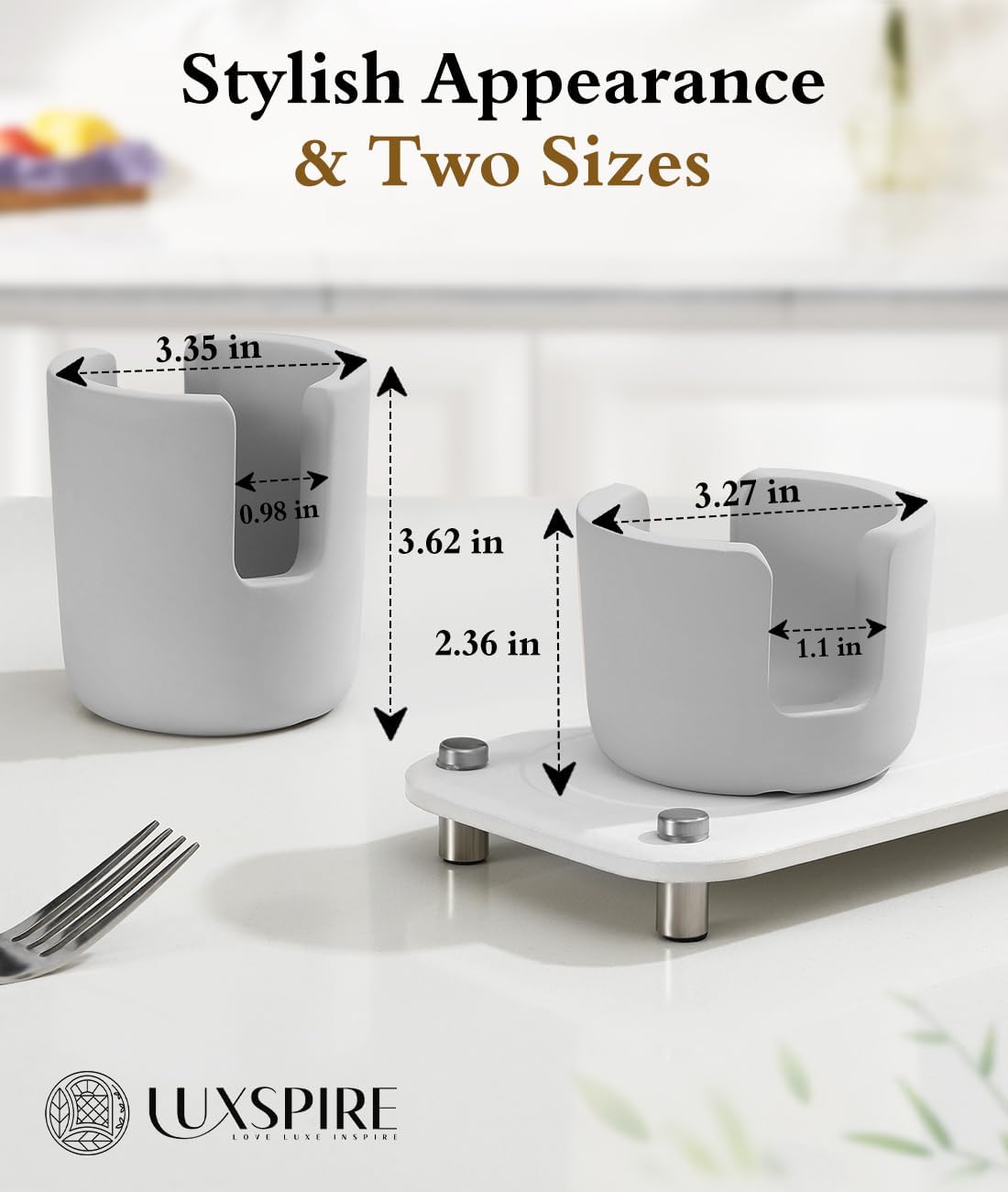 Diatomite Sponge Holder for Kitchen Sink, Fast Drying Stone Sponge Holder