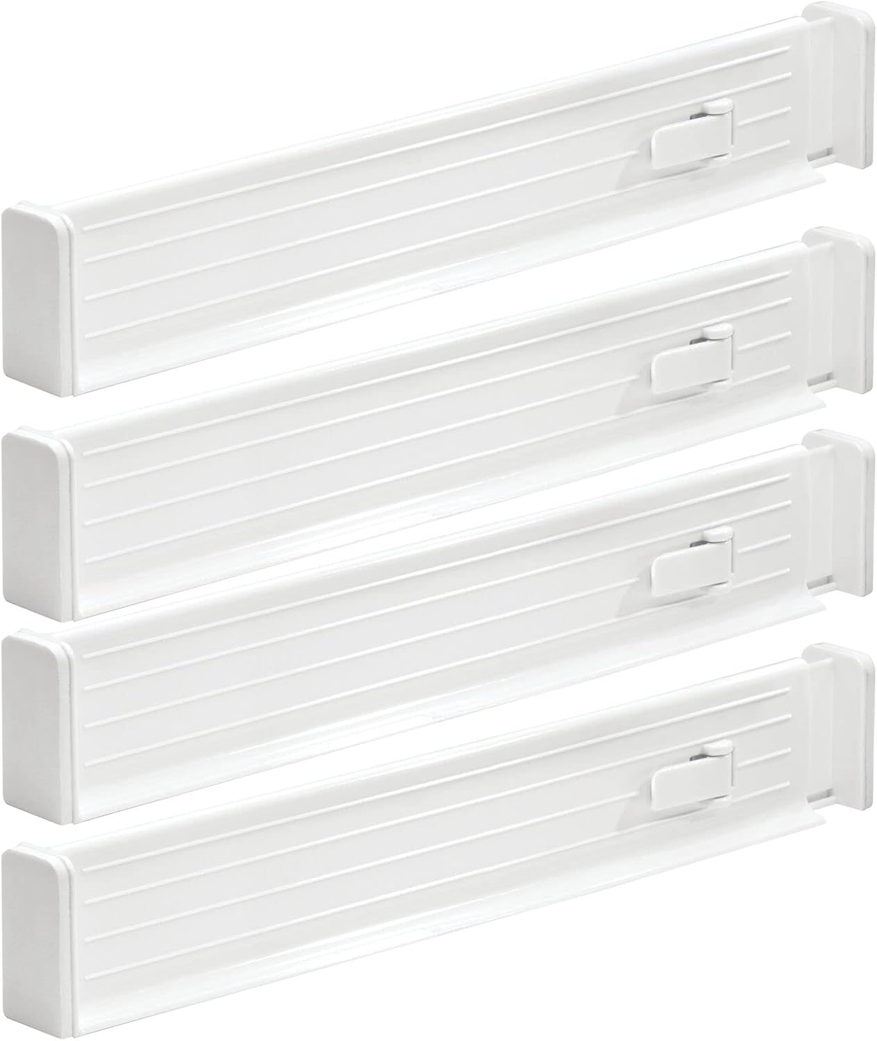 Expandable Dresser Drawer Divider with Foam Ends, Drawer Divider Locks in Place