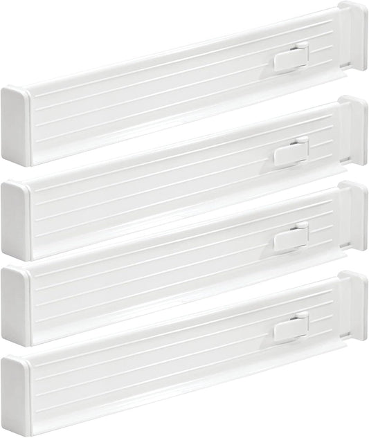 Expandable Dresser Drawer Divider with Foam Ends, Drawer Divider Locks in Place