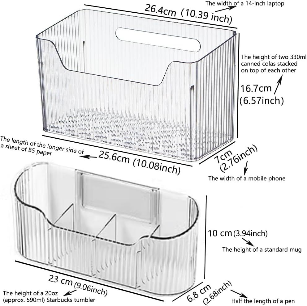 2PCS Cabinet Door Organizer,Self Adhesive Kitchen Cabinet Organizer,Cabinet Door Storage Box for Bathroom/Kitchen/Living room,Storage shelf rv must haves. (transparent)