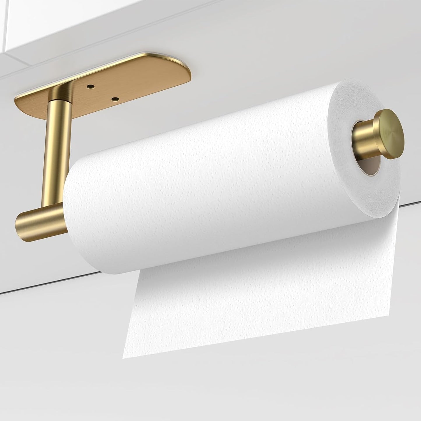 Adhesive Paper Towel Holder Under Cabinet Wall Mount for Kitchen Paper Towel