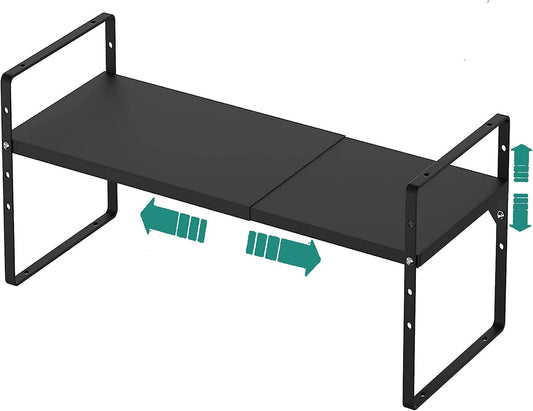 SUZLON Expandable Cabinet Shelf Organizer Rack
