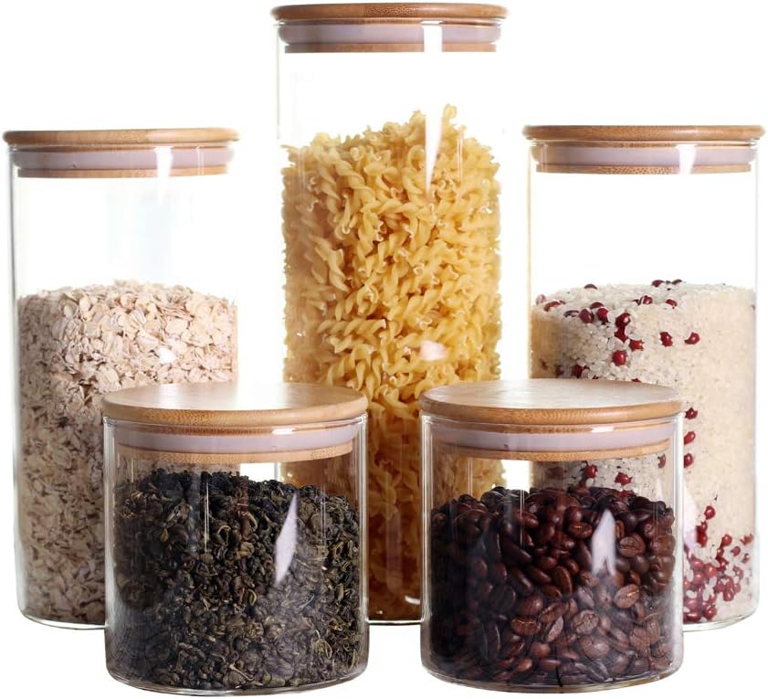 LEAVES AND TREES Y Stackable Kitchen Canisters Set