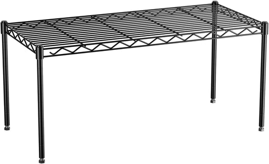 1-Tier Wire Shelf Rack,30" Wx14 Dx17 H,Single Metal Shelves Rack,Height Adjustable Metal Wire Shelving Unit and Storage for Kitchen,Cabinet,Countertop,Under-Sink,Closet,Pantry,Bathroom