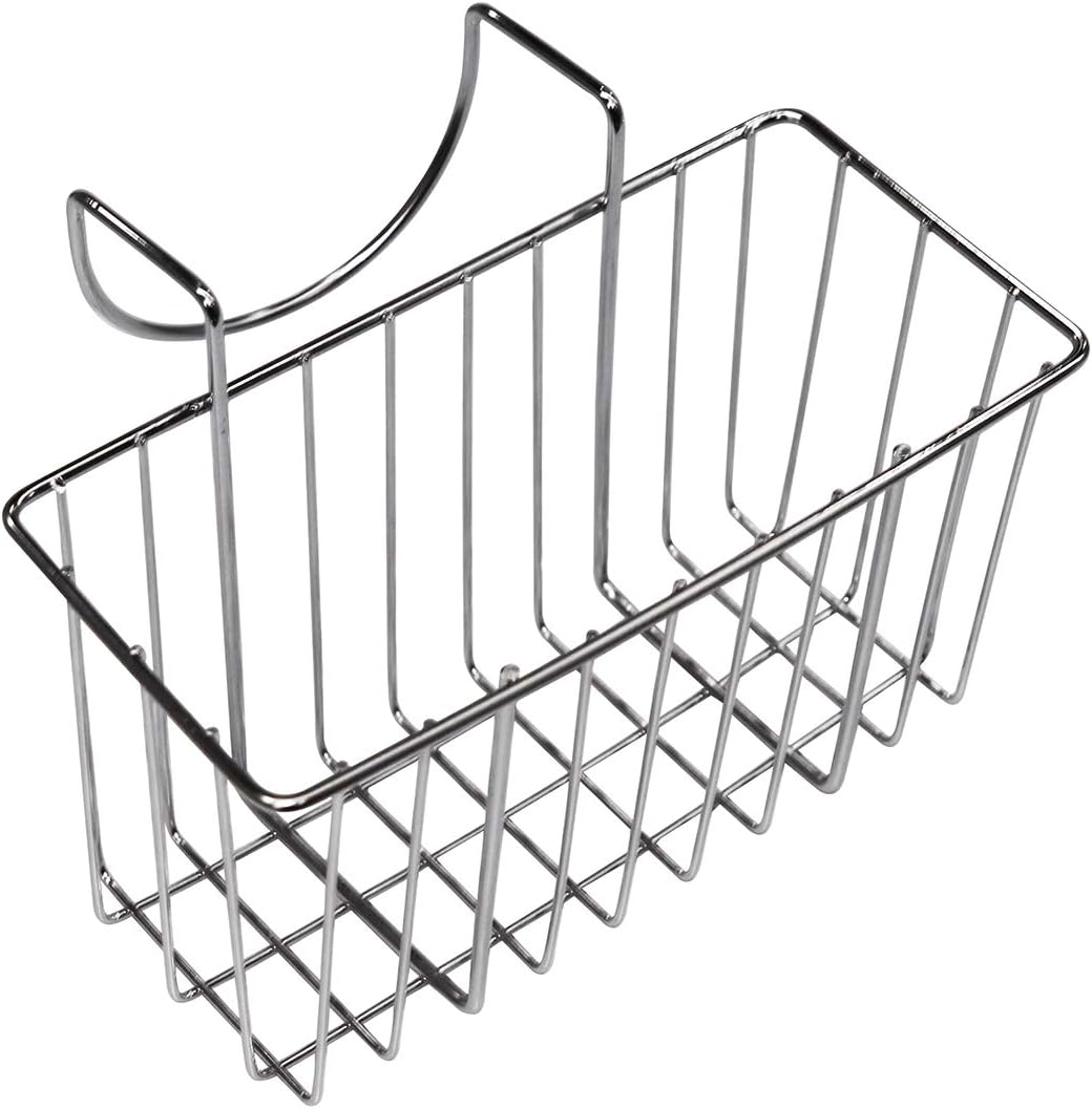 E1050 Sponge Holder for Kitchen Sink, Stainless Steel Rust Proof Caddy, Dish Draining Sink Basket