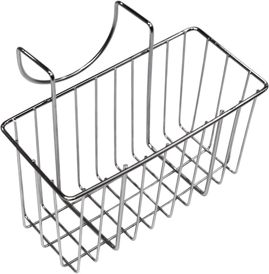 E1050 Sponge Holder for Kitchen Sink, Stainless Steel Rust Proof Caddy, Dish Draining Sink Basket