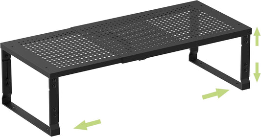 Heavy-Duty Adjustable Metal Shelf Organizer