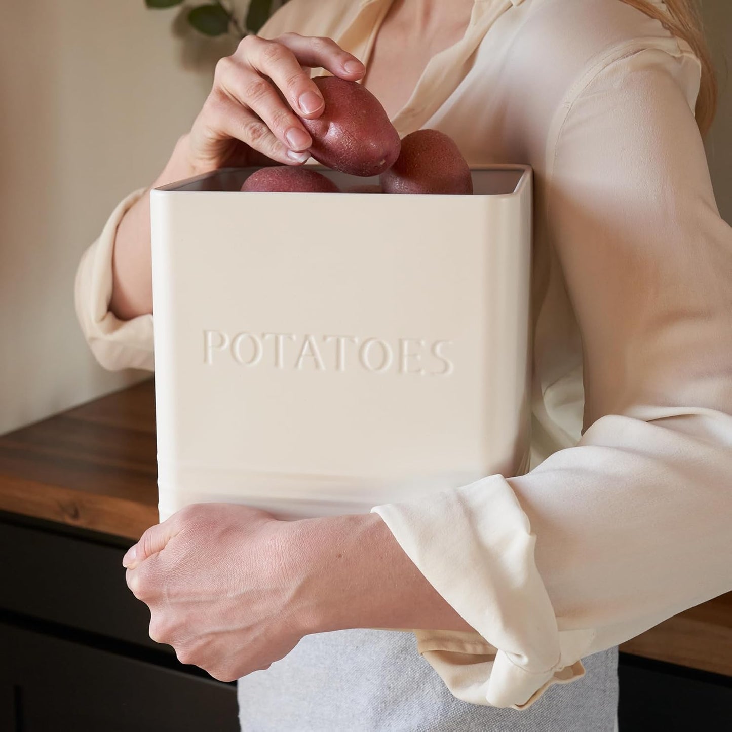 Beautiful Potato and Onion Storage Container Set