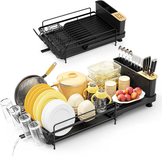 Large Dish Drying Rack, Multifunctional Dish Rack for Kitchen Counter