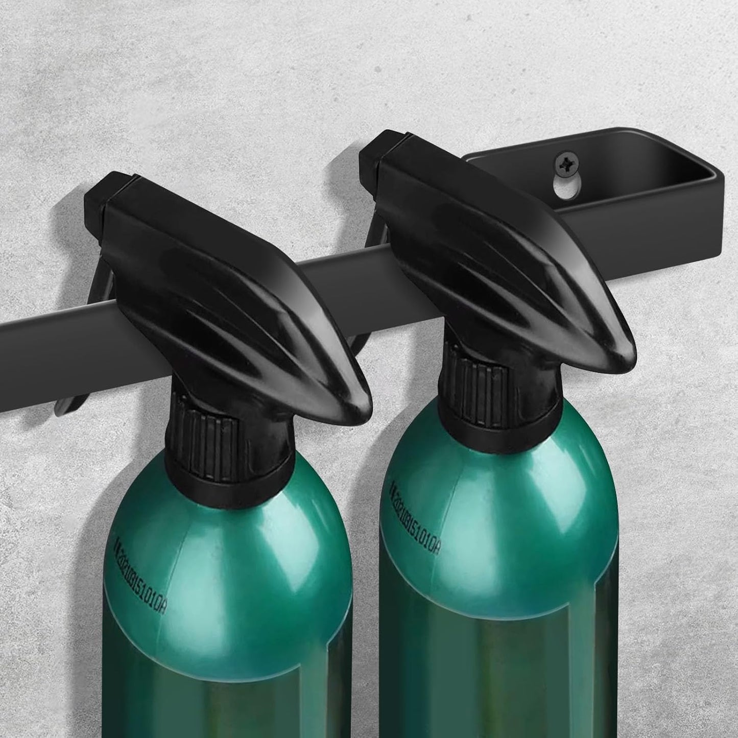 Spray Bottle Holder 14 Inches Slim Stainless-Steel Wall Mount Hanger for Spray Bottle