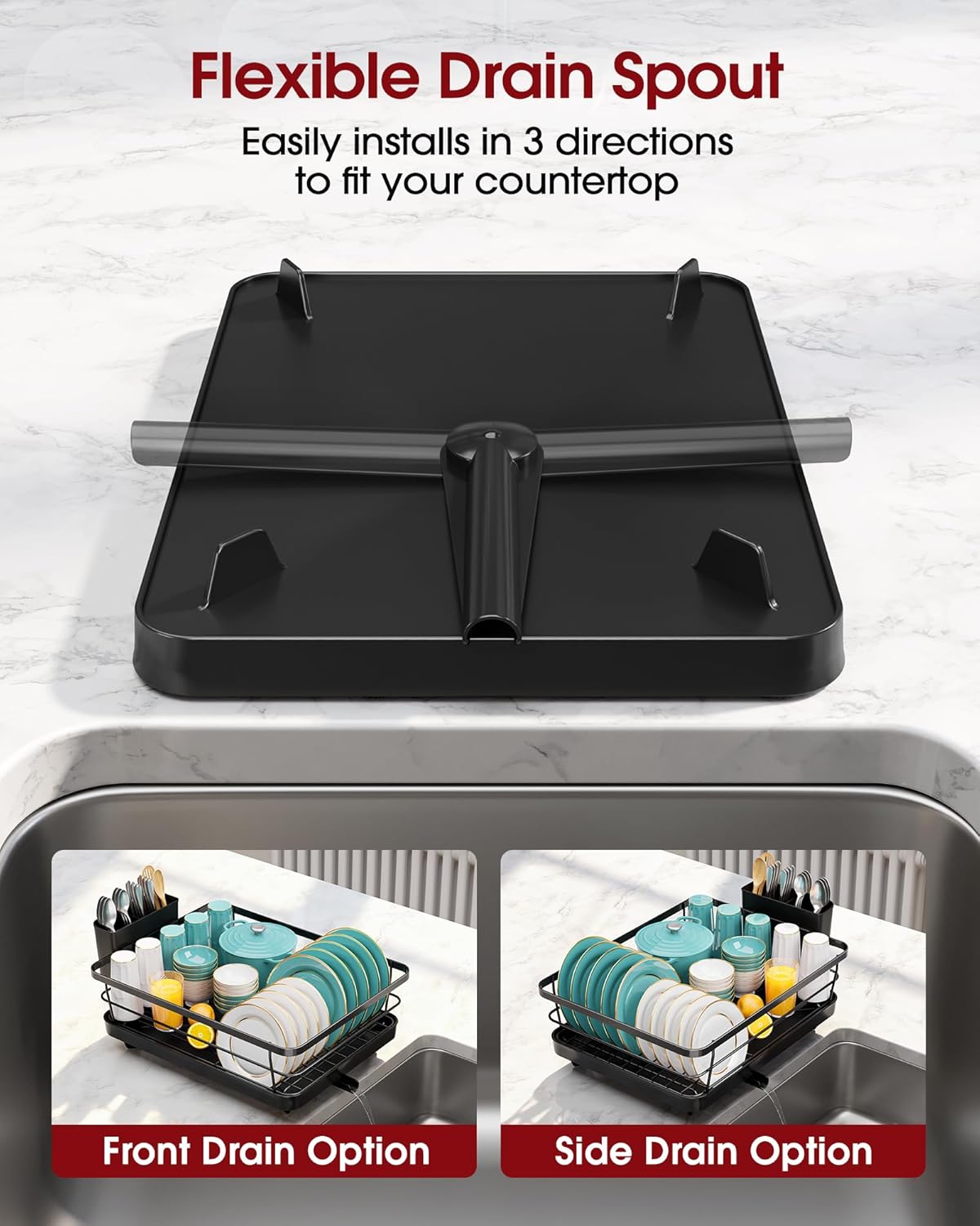 Stainless Steel Dish Drying Rack for Kitchen Counter