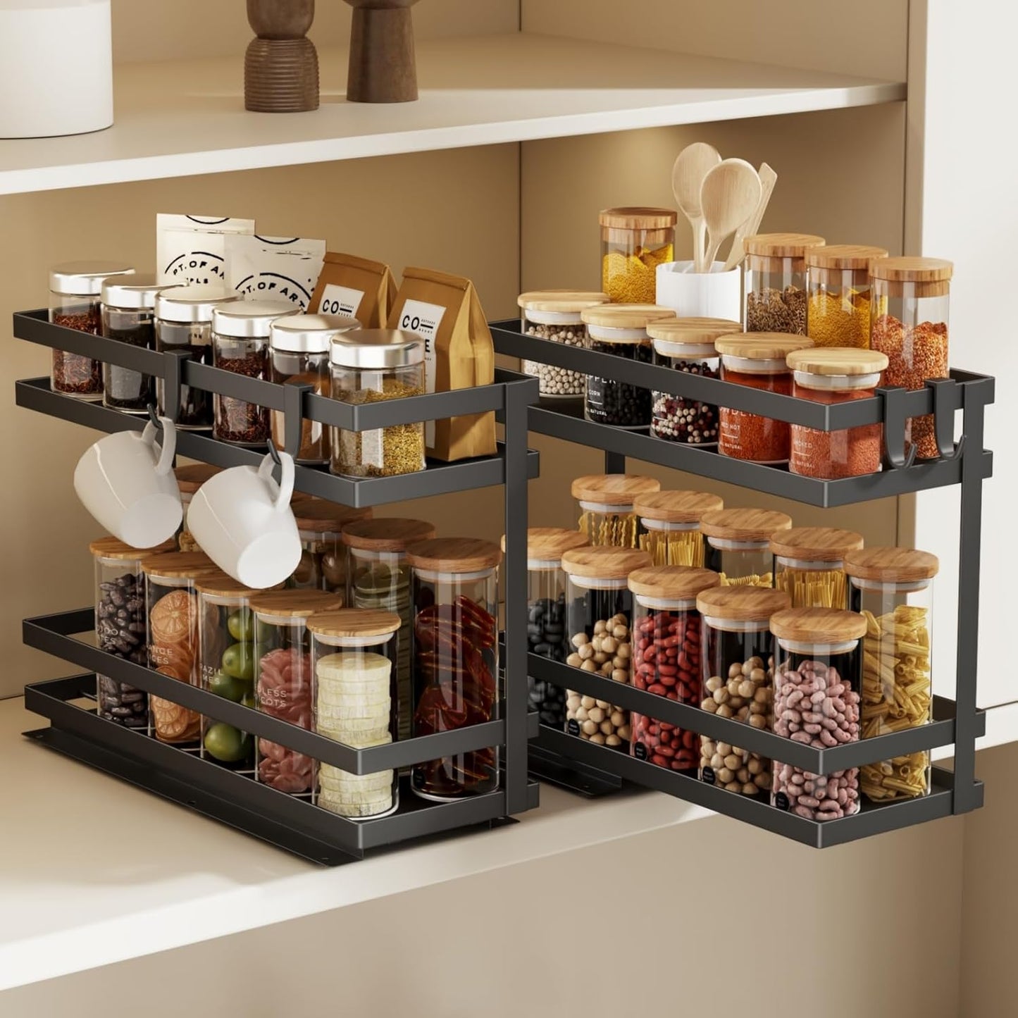 Pull Out Spice Rack Organizer for Cabinet