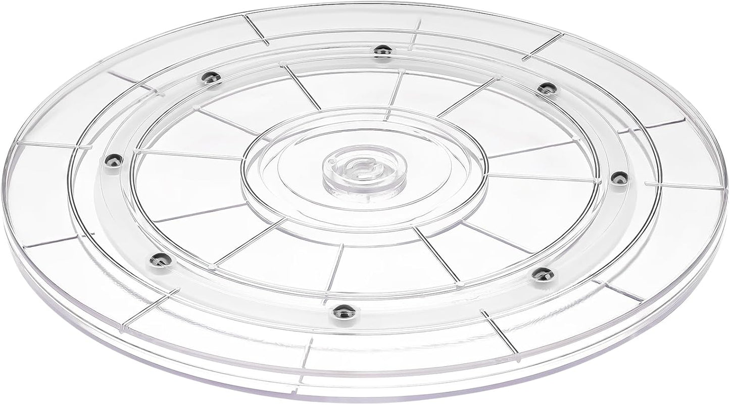 10 inch Lazy Susan Turntable,Acrylic Lazy Susan for Cabinet,Rotating Lazy Susan for Table Top,Kitchen,Spice Racks,Pantry Countertop