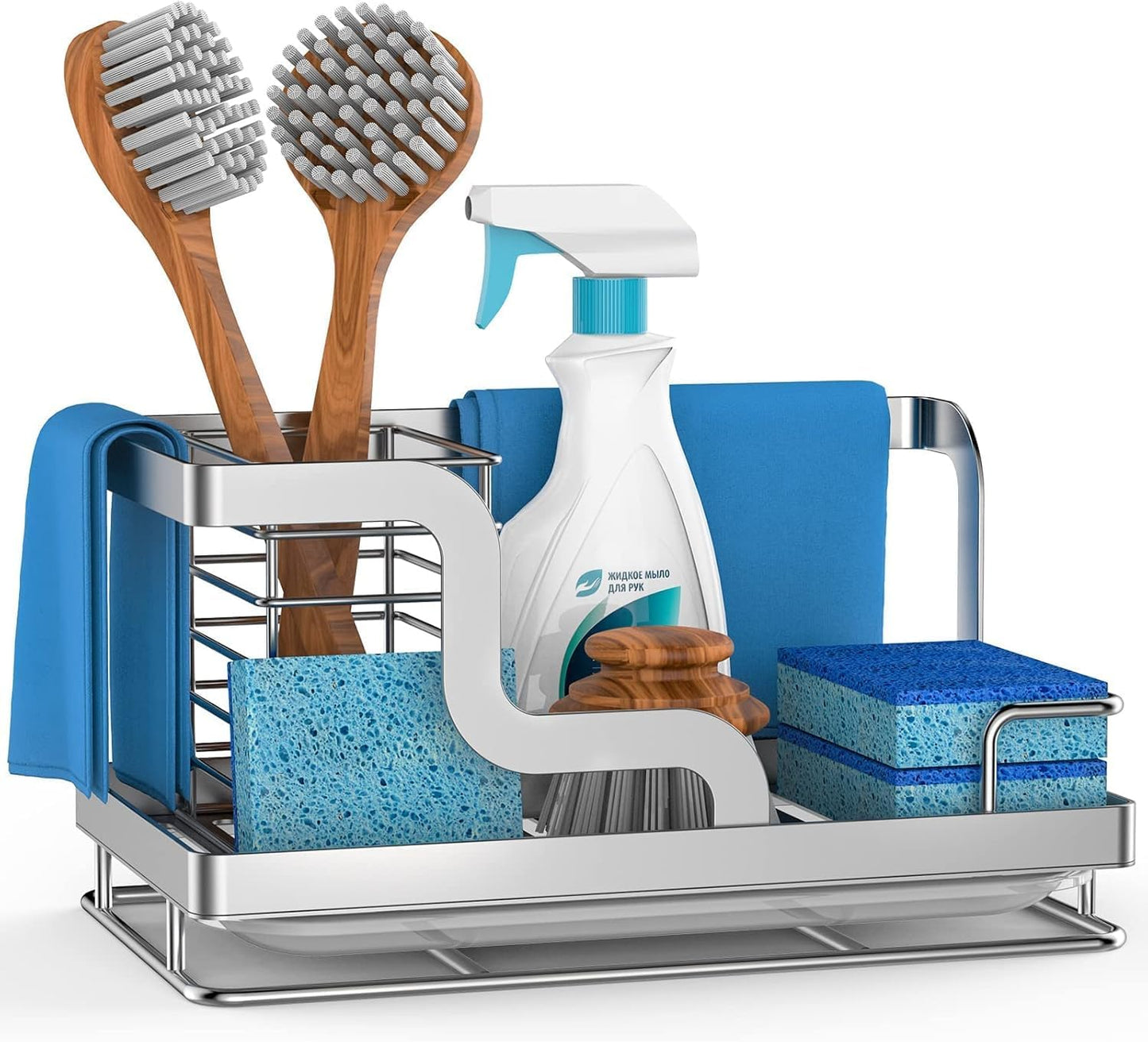 Sink Caddy, Kitchen Sink Organizer Sponge Holder