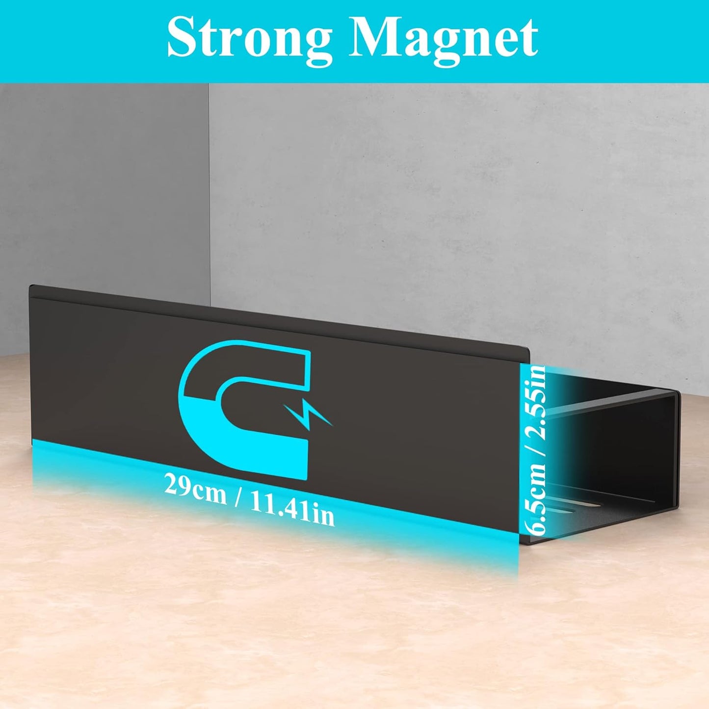 Metal 4 Pack Magnetic Spice Storage Rack Organizer for Refrigerator and Oven