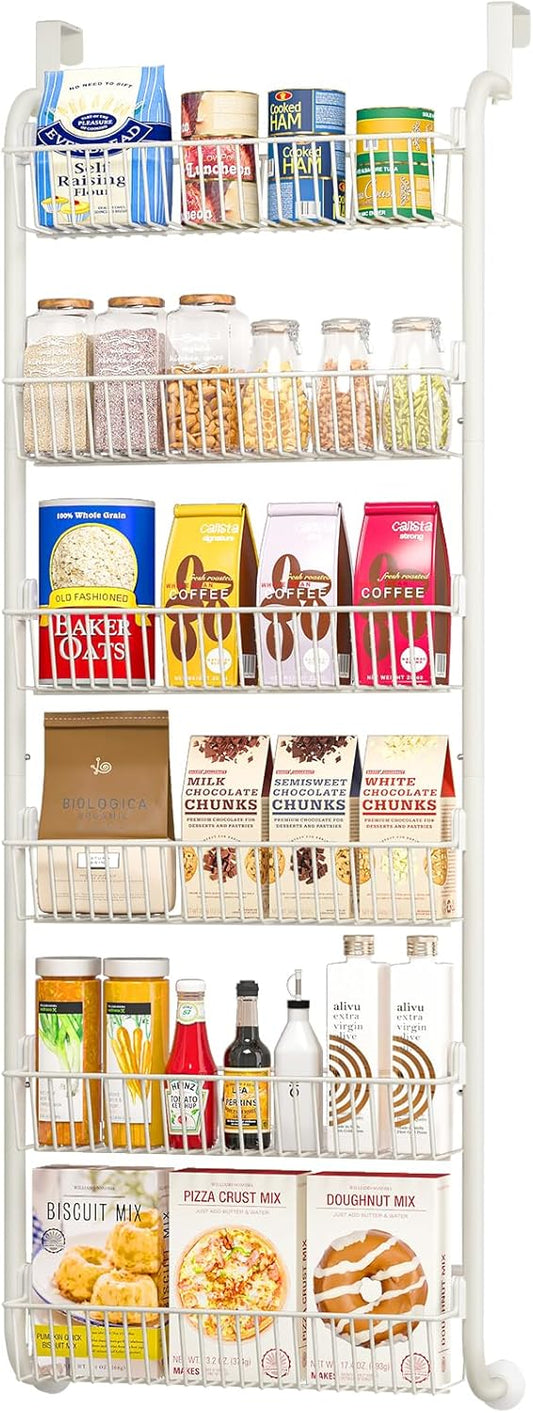 Over the Door Pantry Organizers and Storage, 6-Tier Spice Rack
