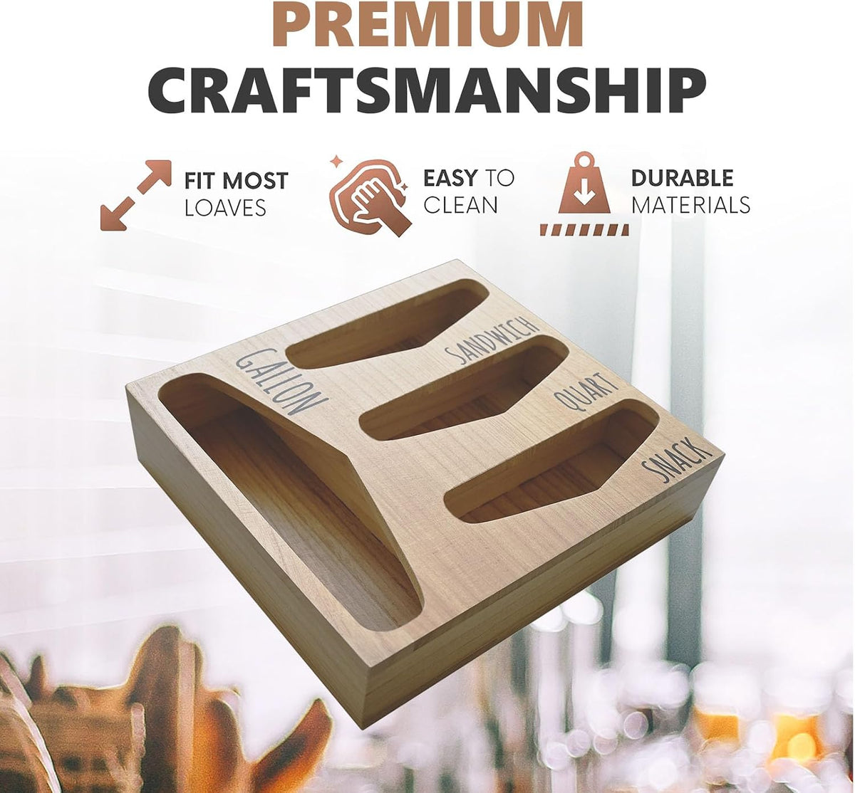 Bag Storage Organizer for Kitchen Drawer