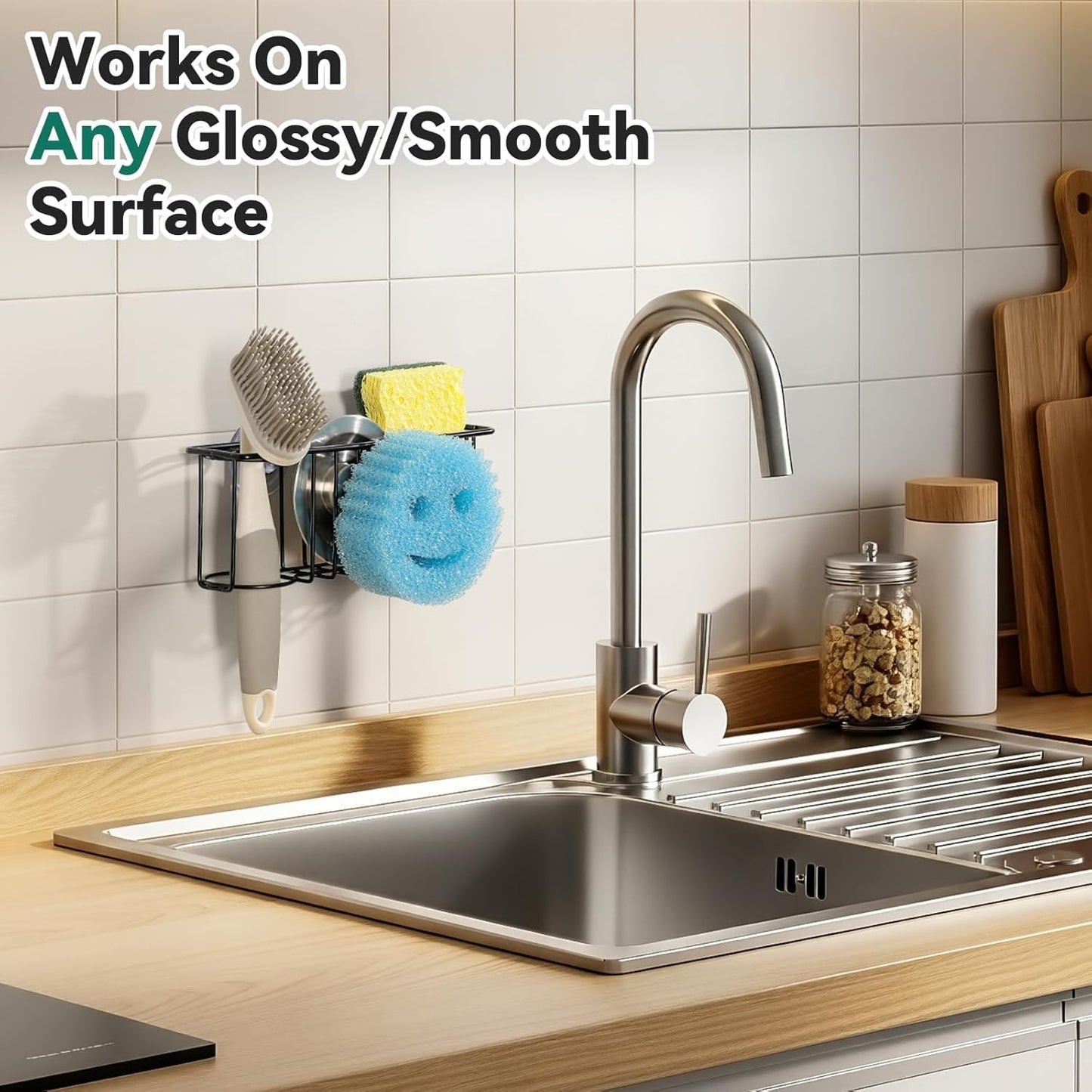 3-IN-1 Multiuse Sponge Holder for Kitchen Sink