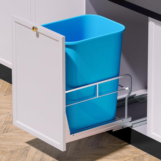 Pull Out Trash Can Under Cabinet with Soft-Close Slides