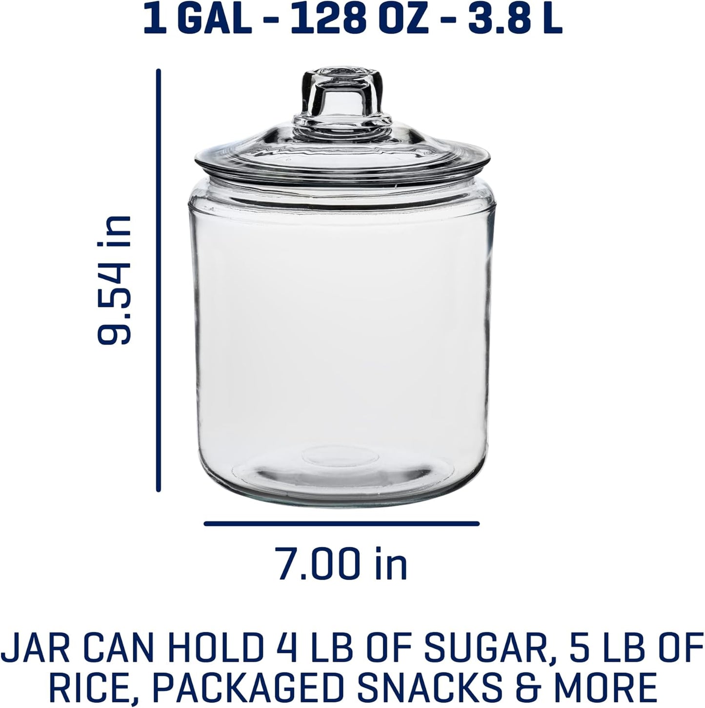 Heritage Hill 1 Gallon Glass Jar with Lid