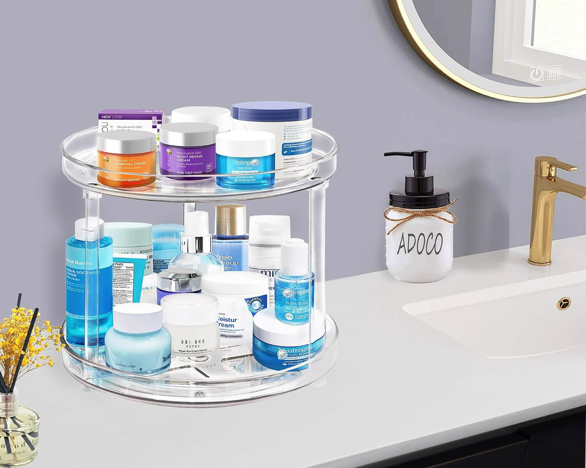 2 Tier Lazy Susan Organizer 10.6 Inch
