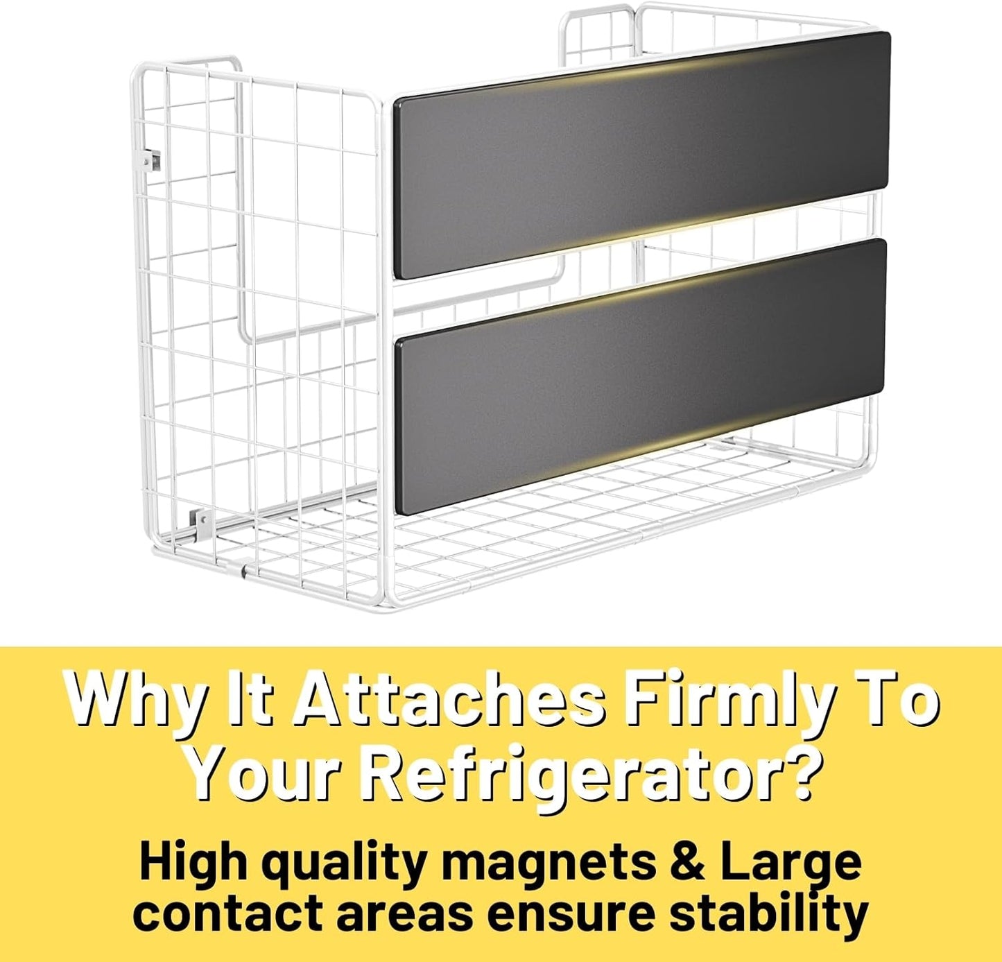 Magnetic Fridge Shelf, Fruit Potato & Onion Storage Bins, Pantry Organizers