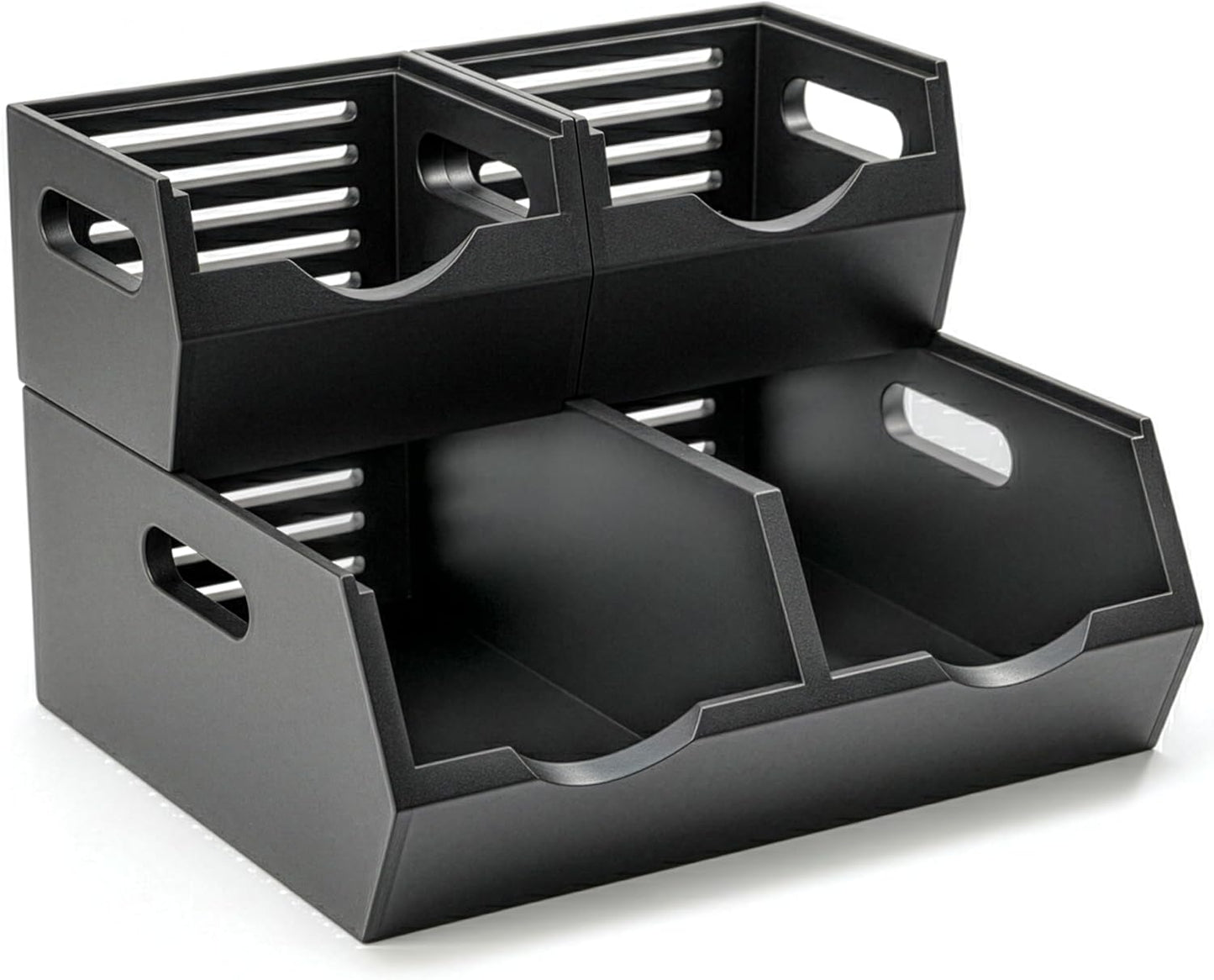 Stackable Solid Wood Storage Bins for Pantry & Countertop