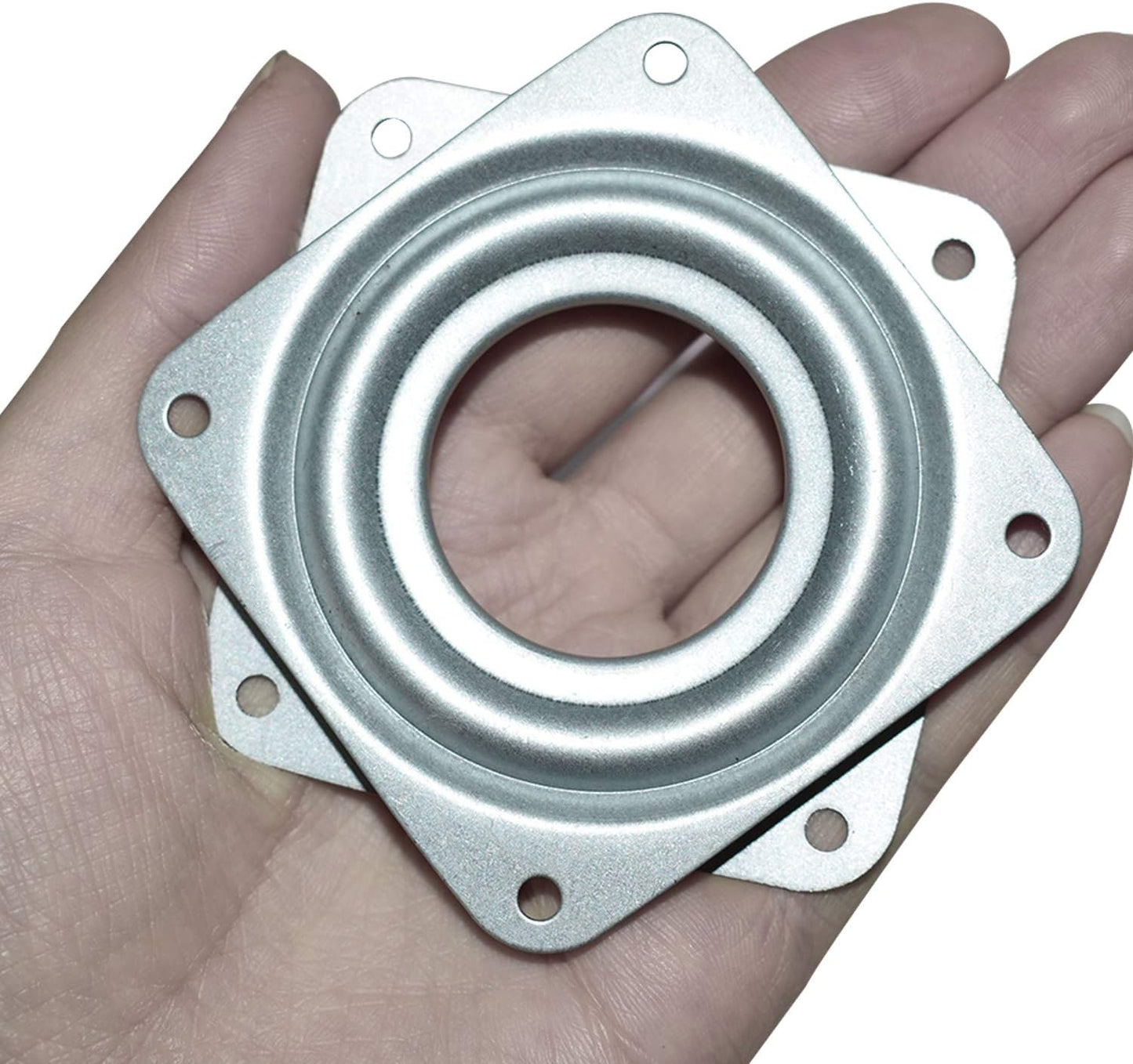 10Pack Lazy Susan Hardware, 3” Square Ball Bearing Swivel Plate