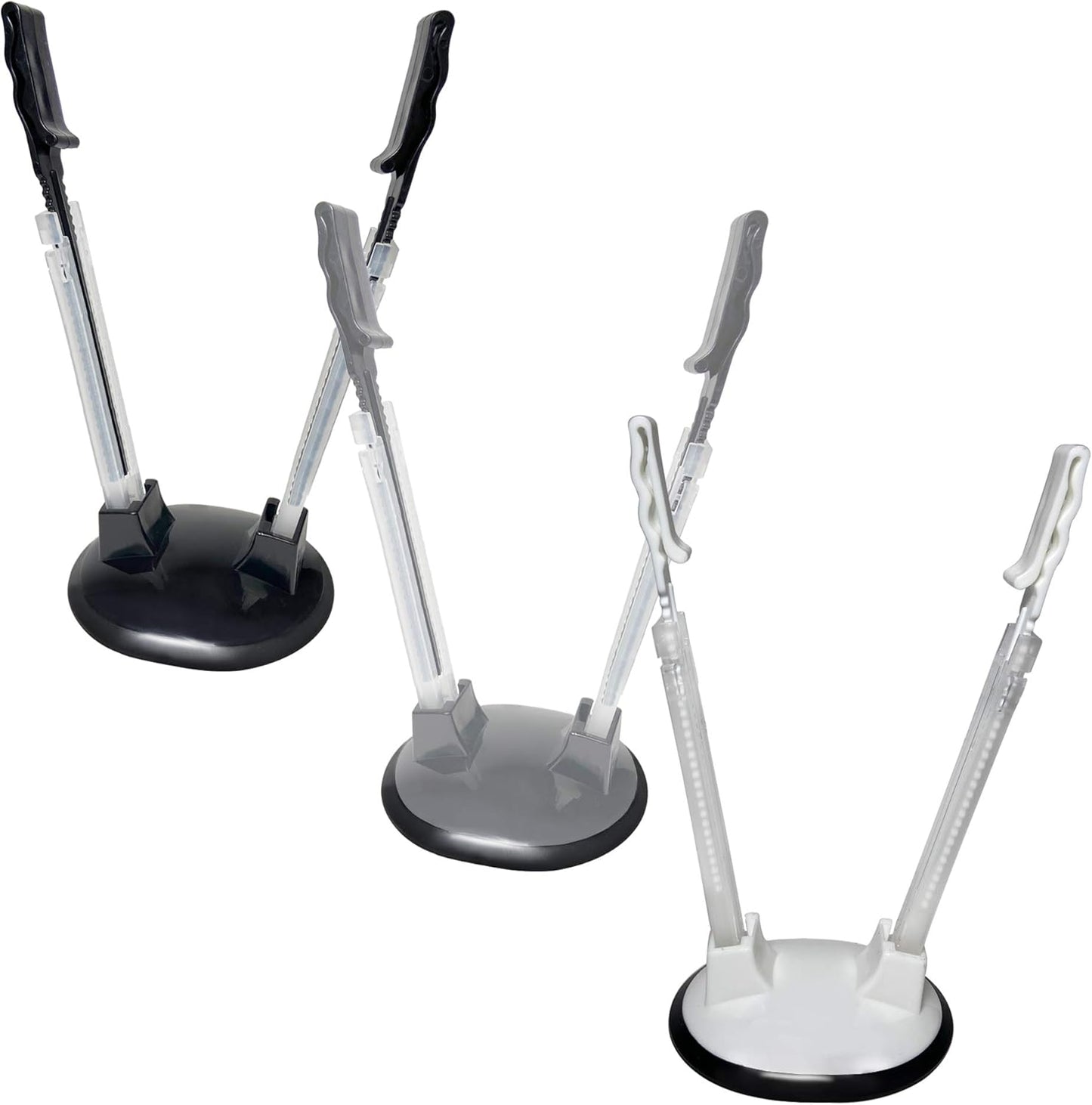 3 Pack Baggy Rack Holders for Meal Prep Bags, Adjustable Food Prep Baggie Holder Stand