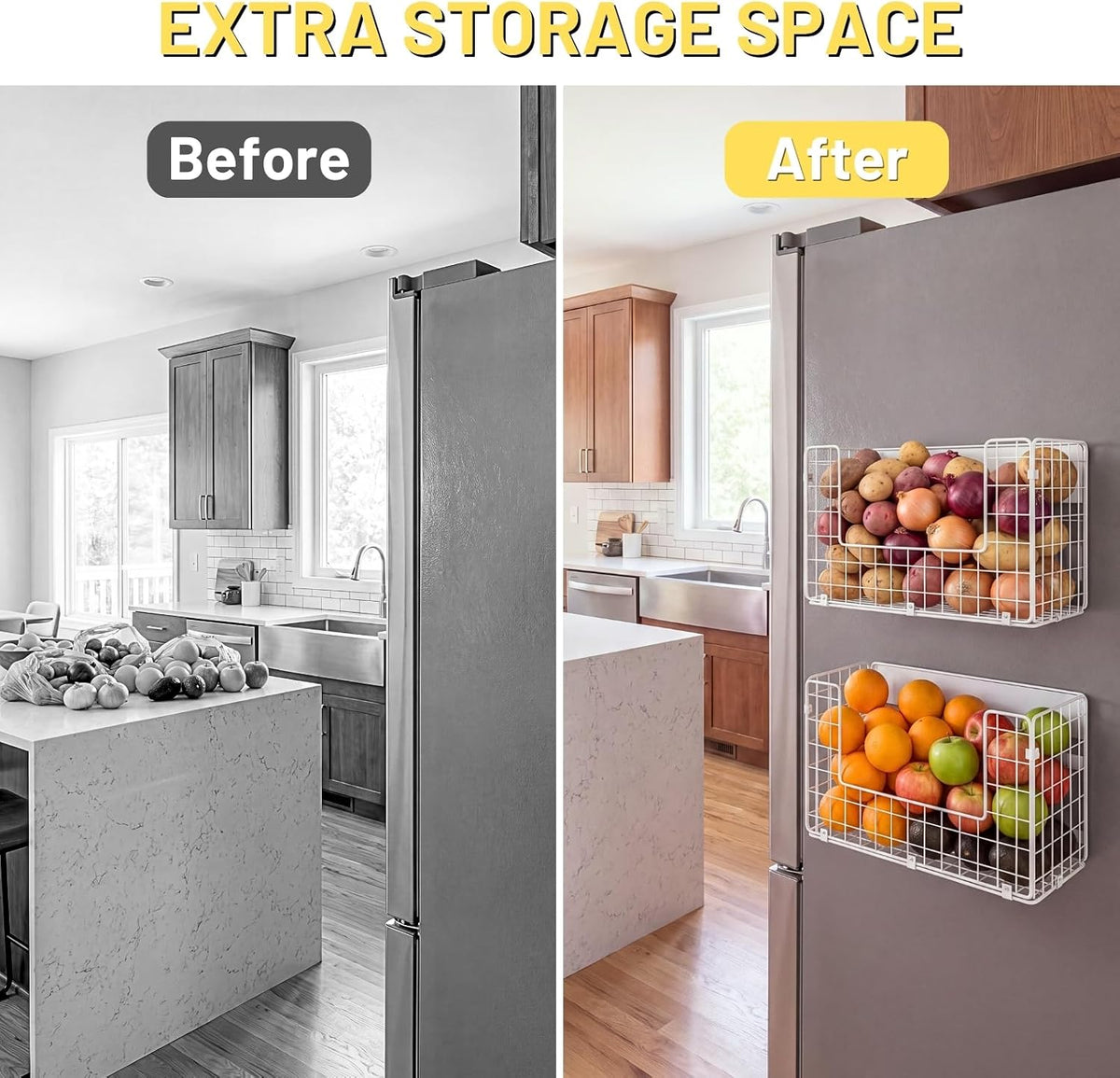 Ofiray-home Magnetic Fridge Shelf