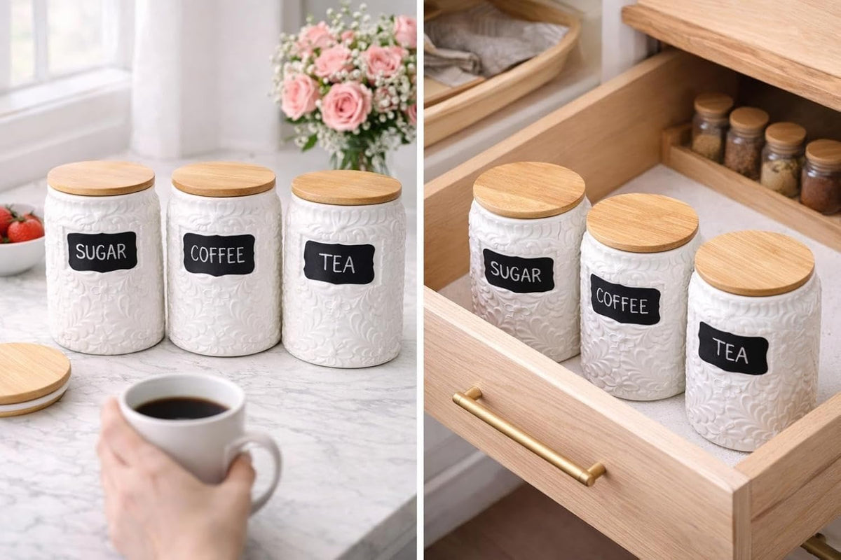 Ceramic Canister for the Kitchen (52oz/1537ml)