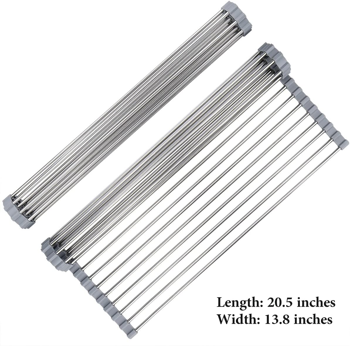 Roll Up Dish Drying Rack 20.5"(L) x 13.8"(W)