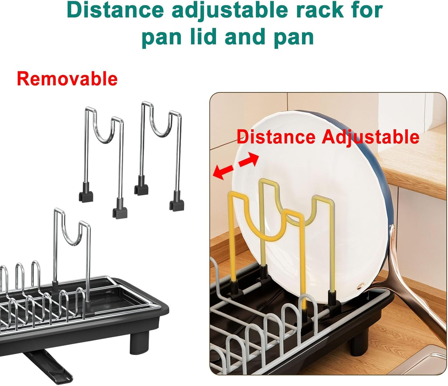 Compact Dish Drying Rack,Small Dish Rack for Kitchen Counter