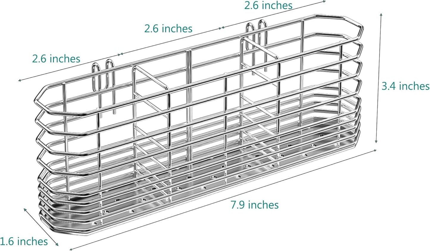 304 Stainless Steel Utensil Holder, Dish Drying Rack, kitchen Utensil Organizer