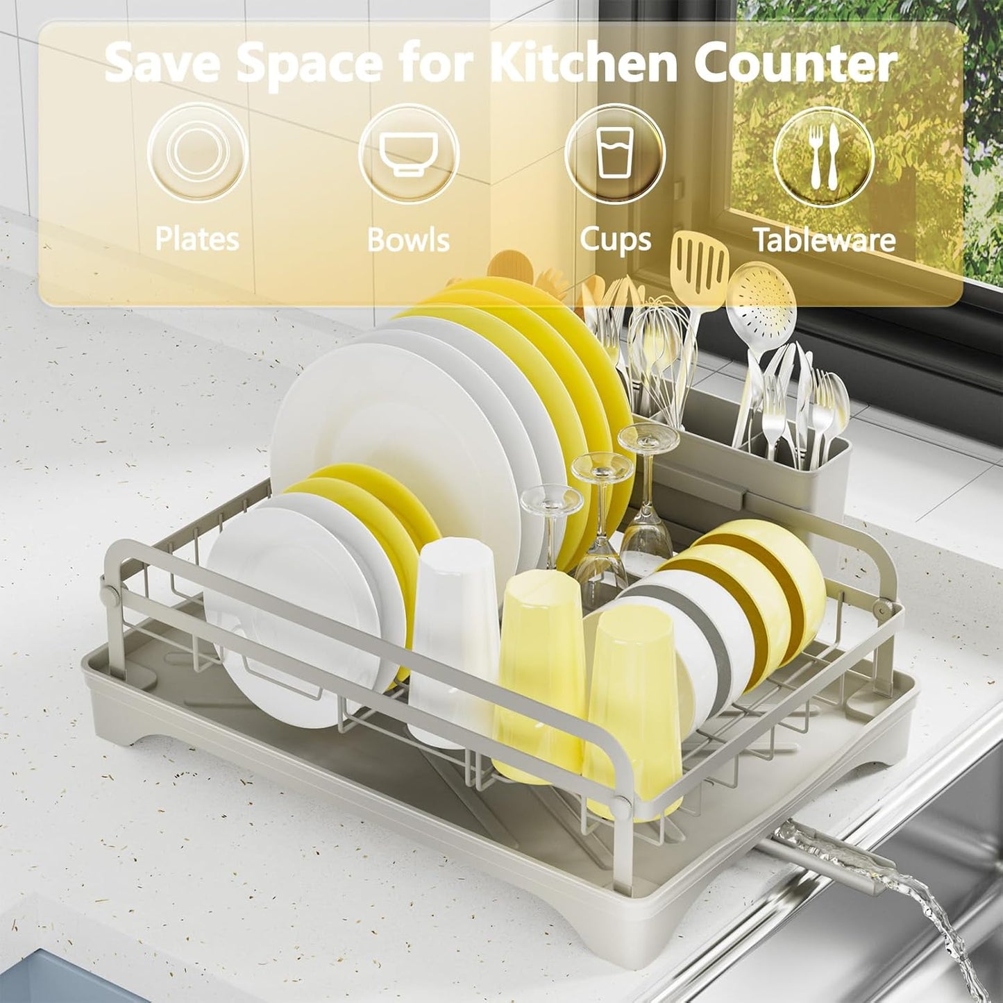 Dish Rack - Dish Racks for Kitchen Counter