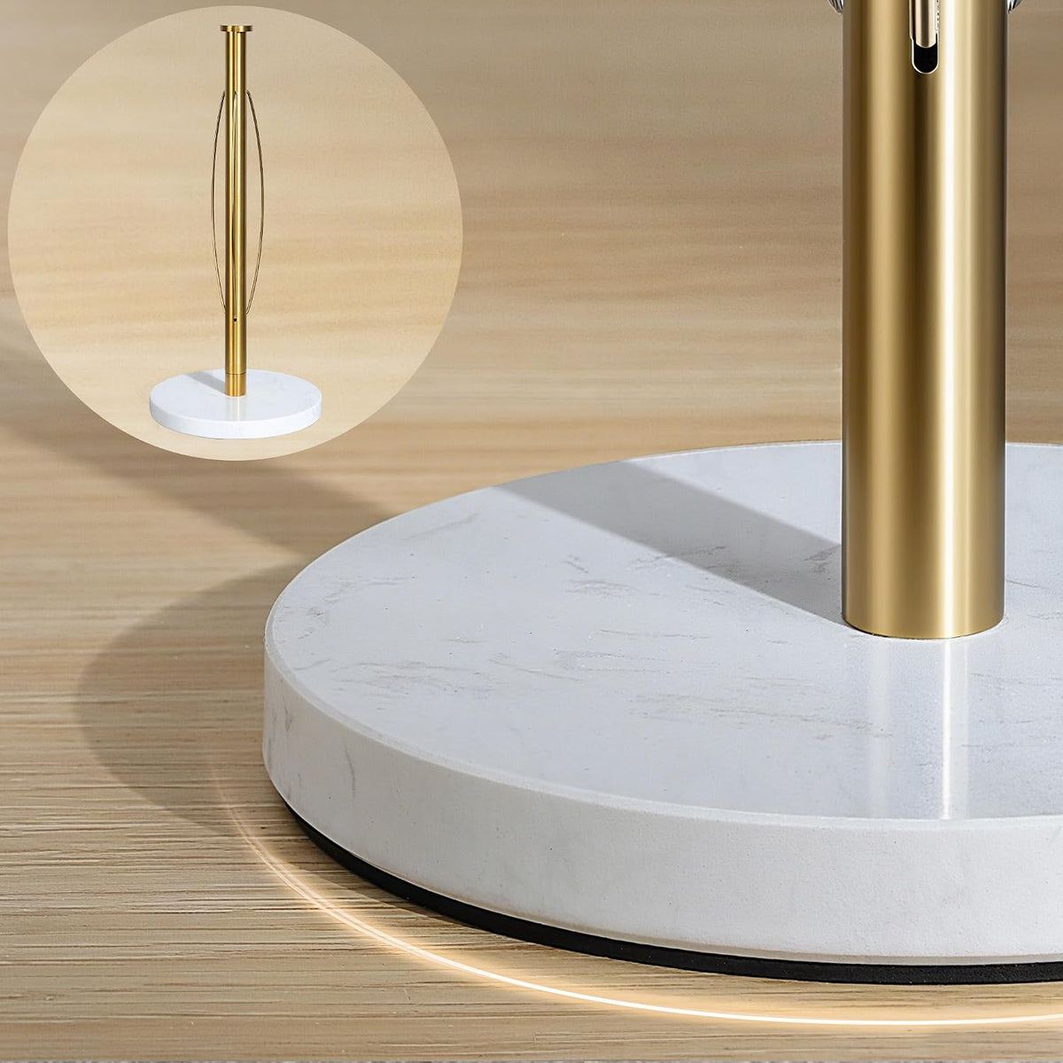 YIGII Marble Base Paper Towel Holder Countertop