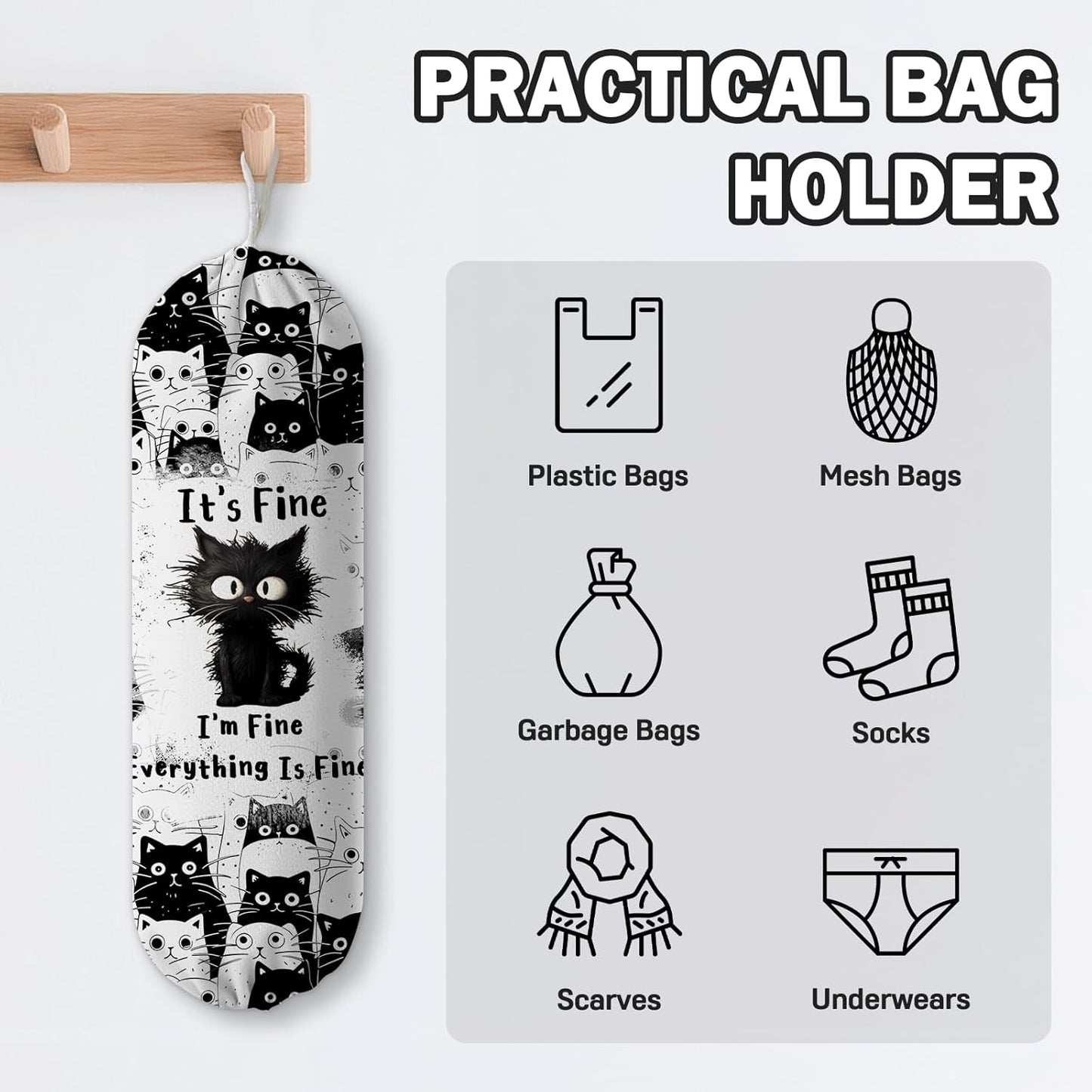 Plastic Bag Holder, Grocery Bag Organizer Storage