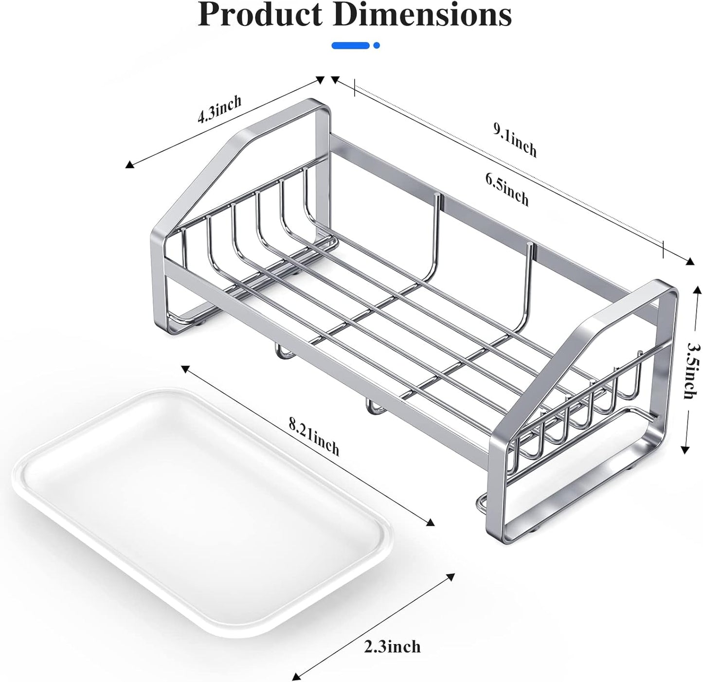 Sink Caddy,Sponge Holder for Kitchen Sink