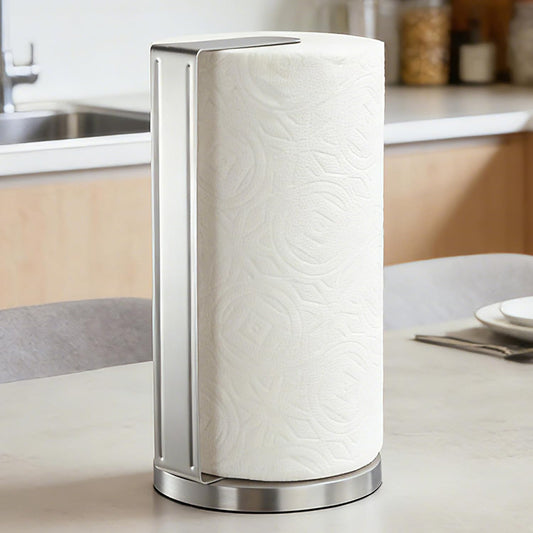 Paper Towel Holder Countertop with Anti Slip Weighted Base