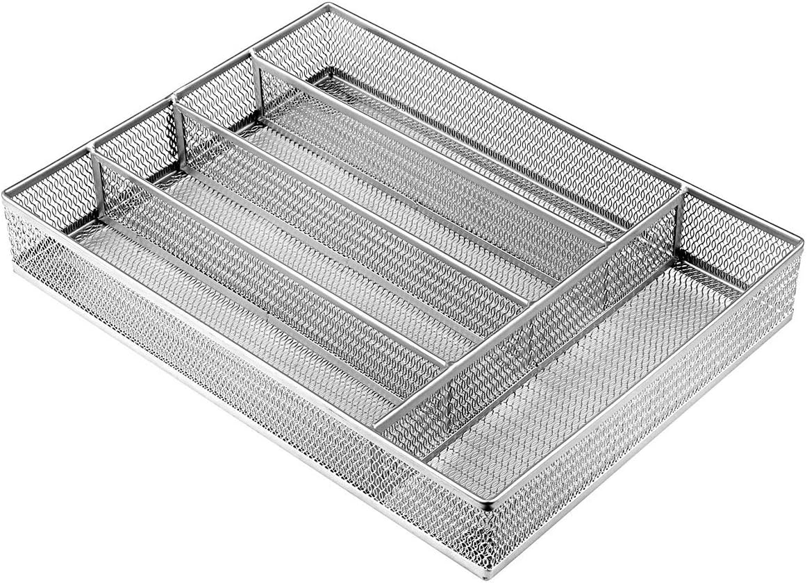 Drawer Organizer, Cutlery Tray Silverware Flatware Storage Divider for Kitchen
