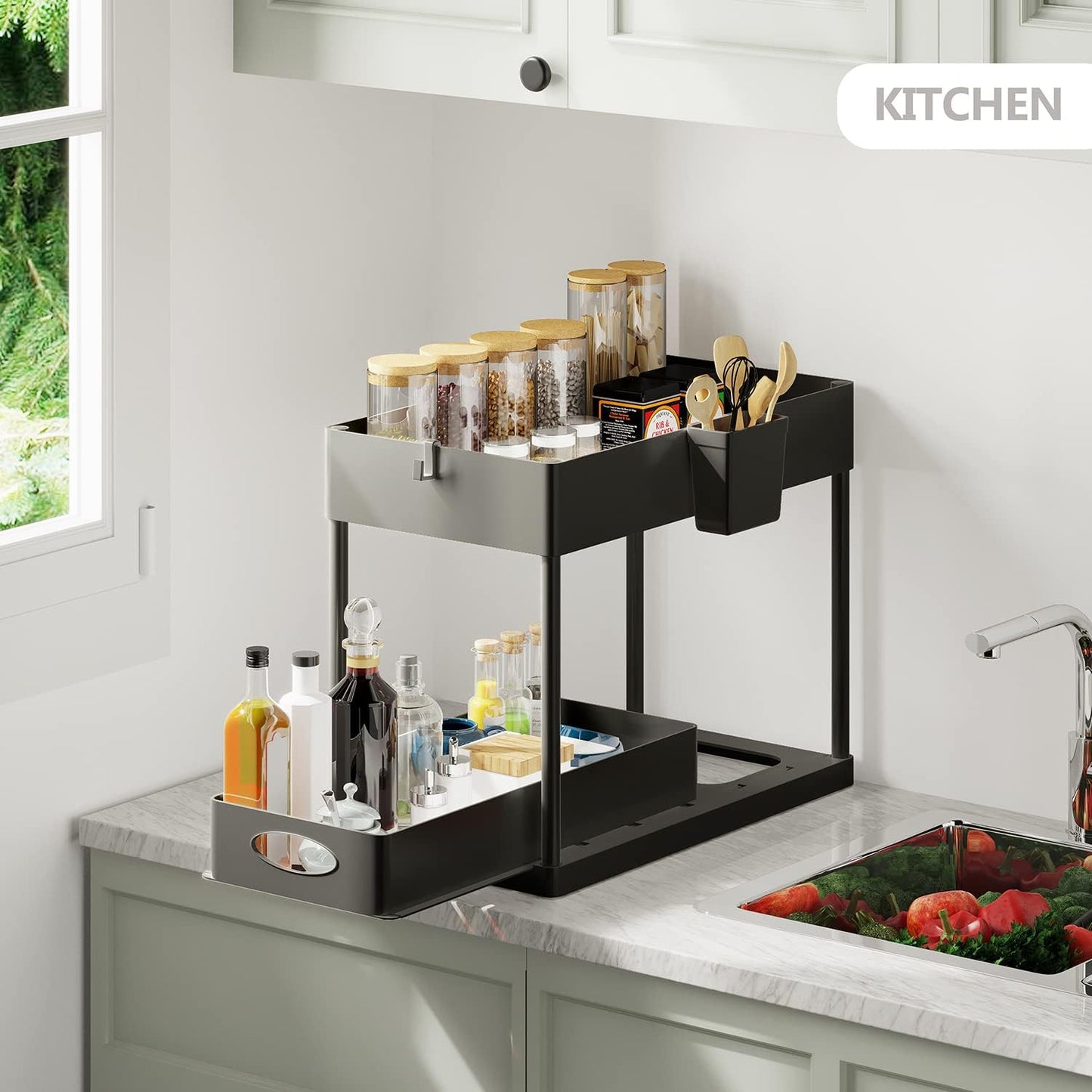 Under Sink Organizers and Storage, Bathroom Cabinet Organizer