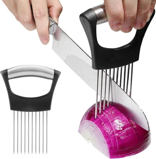 Onion Holder for Slicing, Onion Cutter Vegetable Chopper