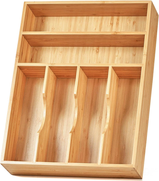 Kitchen Drawer Organizer, 12 Inch Silverware Utensil Tray Holder, Extra Deep