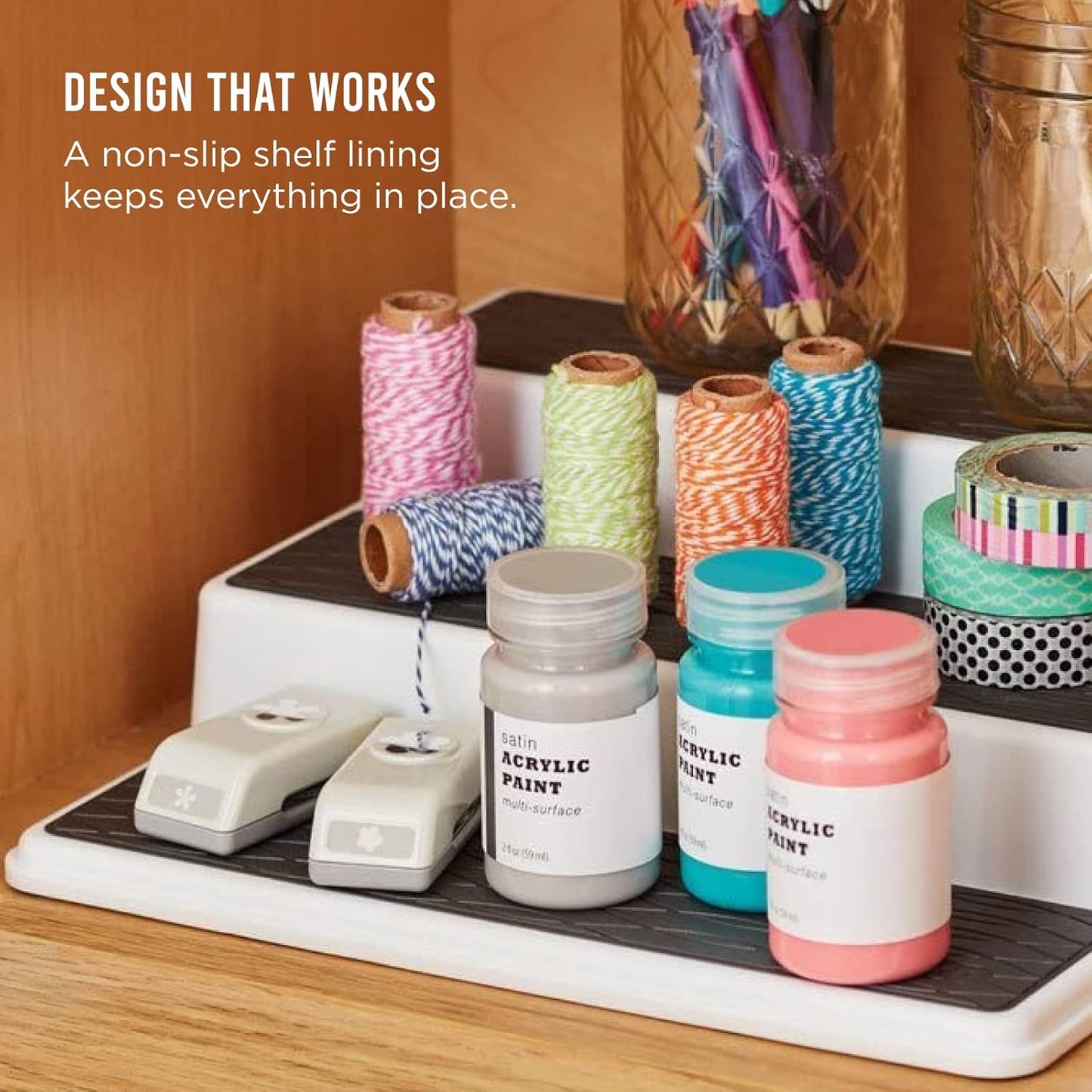 Non-Skid 3-Tier Spice Rack Organizer for Cabinet