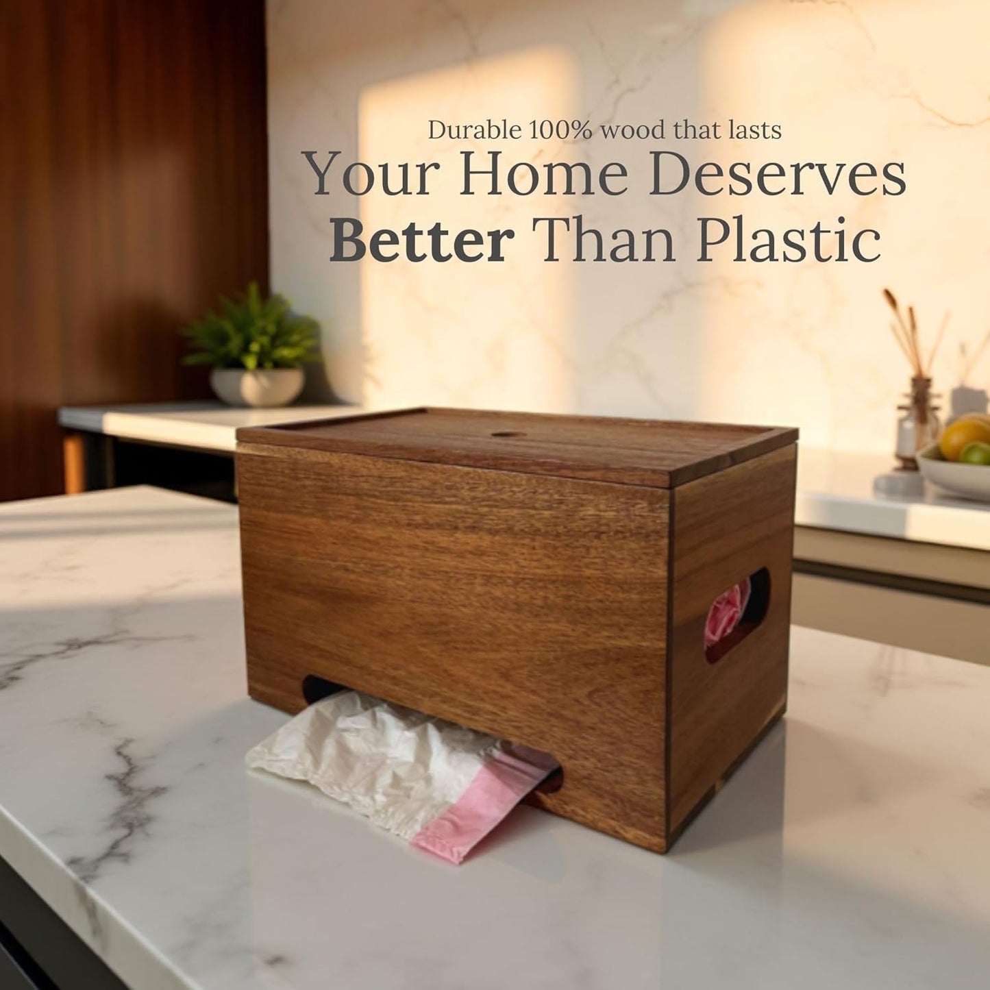 Trash Bag Holder Dispenser – 13-Gallon Storage for Under Sink, Kitchen