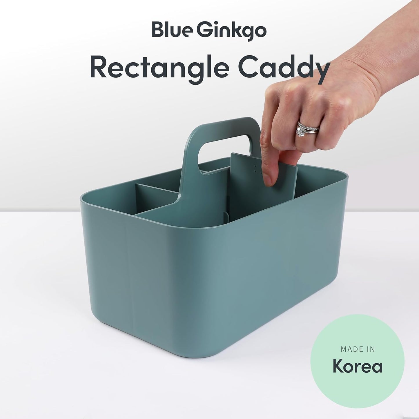 Stackable Organizer Caddy – Korean-Made Portable Tote for Bathroom, Office, Crafts